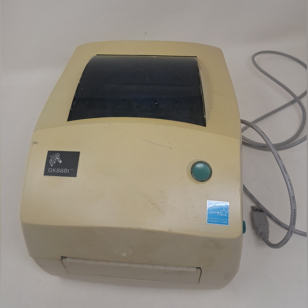 Zebra GK888T 203DPI USB Label Thermal Printer 4"/s Print Speed